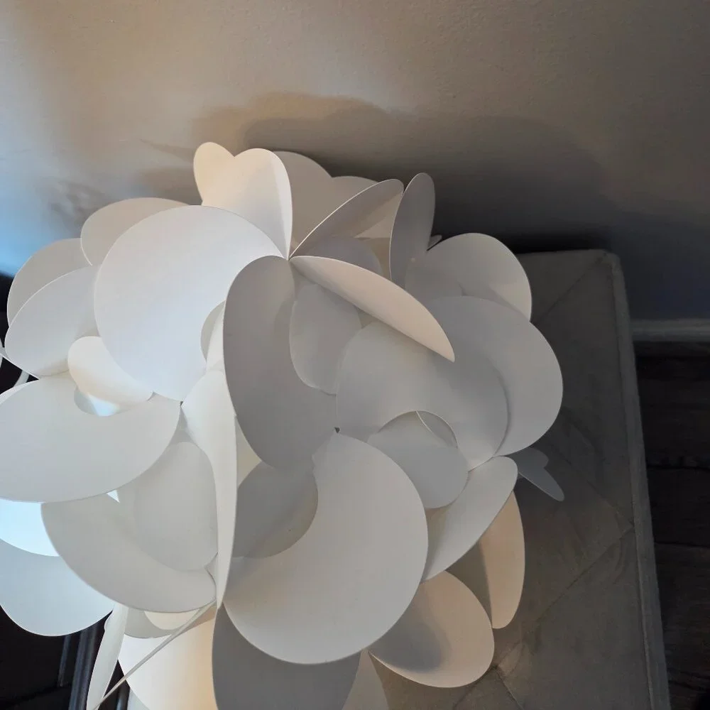 Akari Lanterns Deluxe Rounds White Pendant Light Fixture